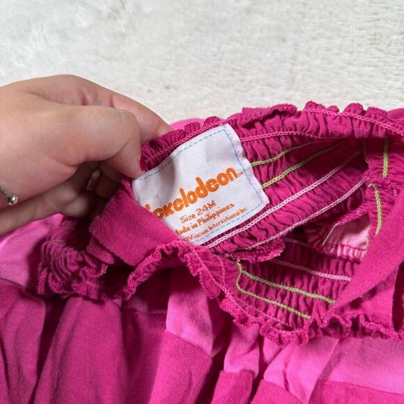 Vintage Y2K Nickelodeon SpongeBob SquarePants Kids Girls Striped Dress - Picture 3 of 5